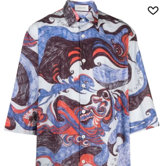LEMaire angkasapura printed cotton shirt - Picture 1 of 6